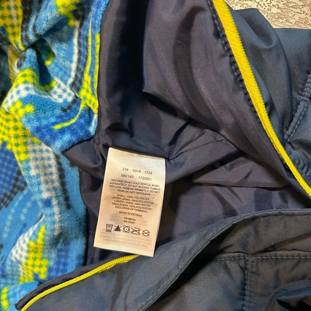 Columbia Navy Snowsuit with Yellow Trim - Infant One-Piece